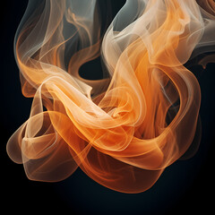 Poster - Abstract patterns created by smoke.