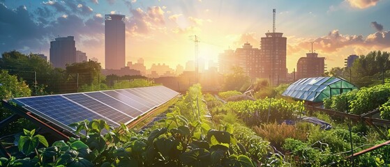 Canvas Print - solar panels on the field