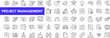 © SMUX - Project management icon set with editable stroke. Business or organisation management thin line icon collection. Vector illustration