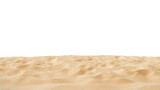 Desert dune cutout. Isolated sand dune with transparent background