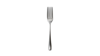 Wall Mural - silver fork cutout. isolated metal fork on transparent background