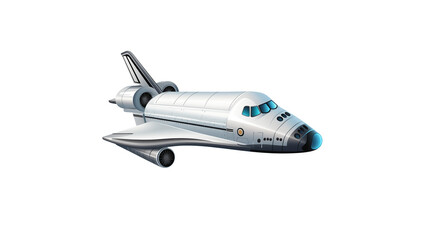 Wall Mural - spaceship cut out. isolates spaceship shuttle on transparent background