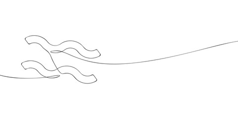 Wall Mural - A single line drawing of a aquarius. Continuous line aquarius icon. One line icon. Vector illustration