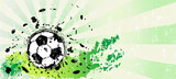 Fototapeta Młodzieżowe - soccer, football, illustration with paint strokes and splashes, grungy mockup, great soccer event