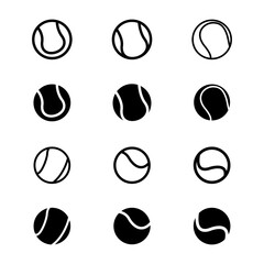 Wall Mural - tennis ball icon in trendy flat style isolated on background. tennis ball icon page symbol for your web site design tennis ball icon logo, app, UI. tennis ball icon Vector illustration.