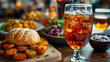 Capturing the Delicious Details: Close-Up Shots of Pub Finger Foods and Drinks