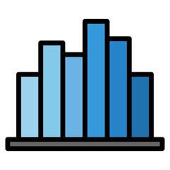 Canvas Print - Histogram Icon Element For Design