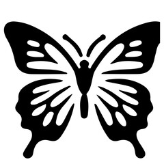 Wall Mural - black and white butterfly tattoo