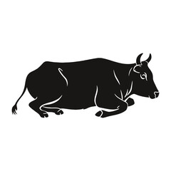 Wall Mural - Cow Silhouette