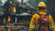 A Fire Inspector Investigating fires and determining the cause, origin, and extent of damage for insurance purposes or legal proceedings