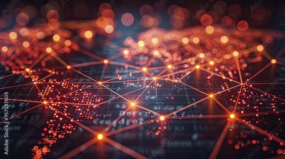 Blockchain network spans the globe, ensuring secure global transactions ...