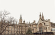 The Palace of Westminster is the meeting place of the House of Commons and the House of Lords, the two houses of the Parliament. Space for text, Selective focus.