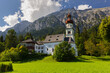 Kirche St. Martin, Gnadenwald, Halltaler Kette, Tirol, Österreich