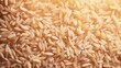 Dense, full frame of golden rice grains, rich in detail and color. Top view. Background. Texture. Concept of uncooked food, dietary staple, cereal grain, and agricultural product.
