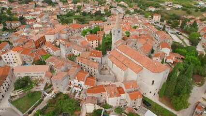 Wall Mural - Aerial view of the Bale Old Town, Istria Peninsula, Croatia