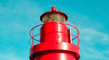 Red Lighthouse On Sky