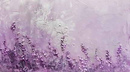 Poster - Peaceful lavender and silver textured background, representing tranquility and refinement.