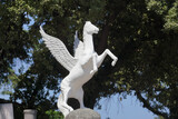 Fototapeta  - Pegasus Statue in Oren, Balikesir, Turkiye