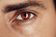 © New Africa - Captivating gaze. Man with brown eyes, closeup