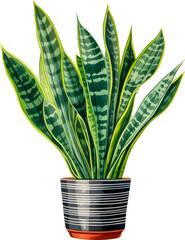 Wall Mural - Snake Plant