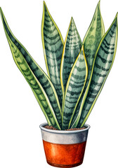 Wall Mural - Snake Plant