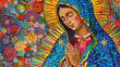 
Pontilhismo de Nossa senhora de Guadalupe 