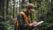 A Forester Collaborating with government agencies, environmental organizations, and private landowners on forestry projects