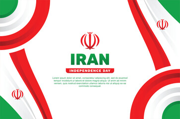 Wall Mural - Iran Independence Day Background Event