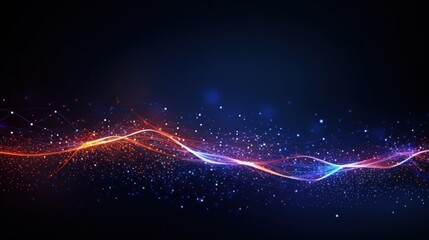 Wall Mural - Technology Particle Abstract Background