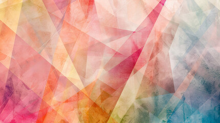 Wall Mural - Abstract watercolor background using geometric shapes in bright colors