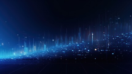 Wall Mural - Technology Particle Abstract Background