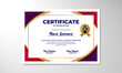 elegant gradient certificate design template