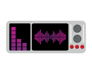 Poster - dj mixer turntable isolated