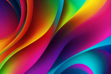 Wall Mural - abstract background with neon bright and saturated colors