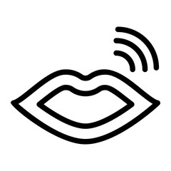 Sticker - speaking line icon