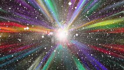 Wall Mural - exploding abstract lights background