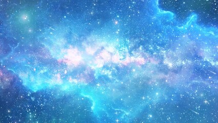 Wall Mural - night sky with stars and galaxy in outer space. universe space background. seamless looping overlay 
