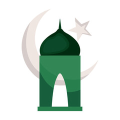 Sticker - pakistan day mosque