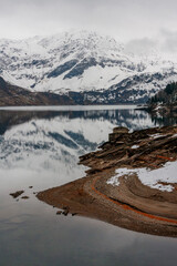 Wall Mural - Lake Ritom, Piora valley, Ticino, Switzerland