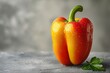 Nahaufnahme von perfekten, vitaminreichen roten Paprikas 2