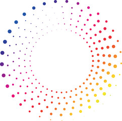 Sticker - Spectrum circle dot