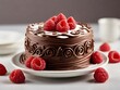 A decadent chocolate lava cake with a gooey center