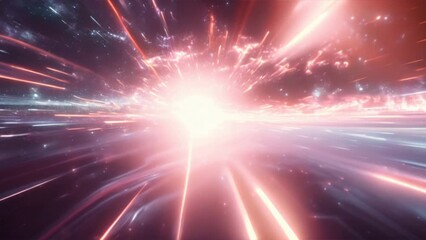 Wall Mural - digital path background,abstract flight in space hyper jump