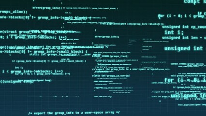 Wall Mural - computer code hacker space shuttle