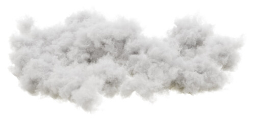 Wall Mural - Cumulus and fluffy cloud shape with isolated on transparent background - PNG file, 3D rendering illustration, Clip art, cut out and sky elements