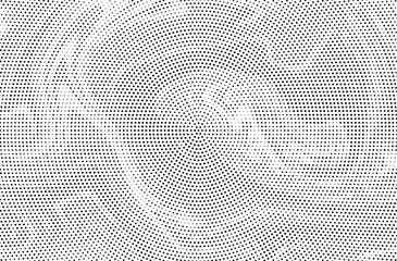 Fototapete - Abstract black and white psychedelic seamless marble pattern with hallucination swirls. Vector liquid monochrome acrylic texture. Flow art. Tie dye simple artistic effect.	