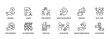 Cause Marketing icon Line Icon Set, Editable Stroke. Sponsorship, Licensing, Direct, Message, Focused, Campaign, Select, Strategy.