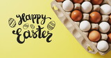 Fototapeta Sport - Image of easter eggs and happy easter text
