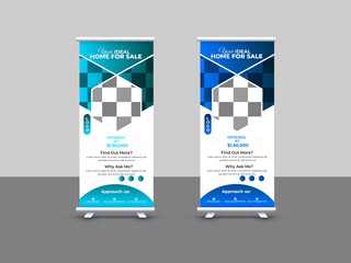 template roll up banner design