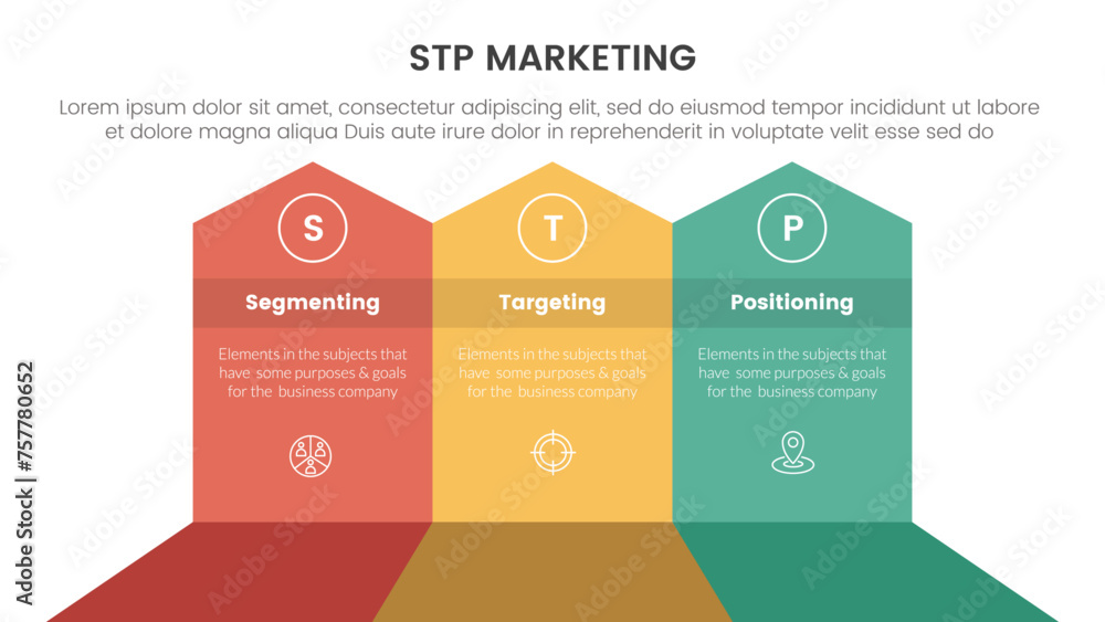 stp marketing strategy model for segmentation customer infographic with ...